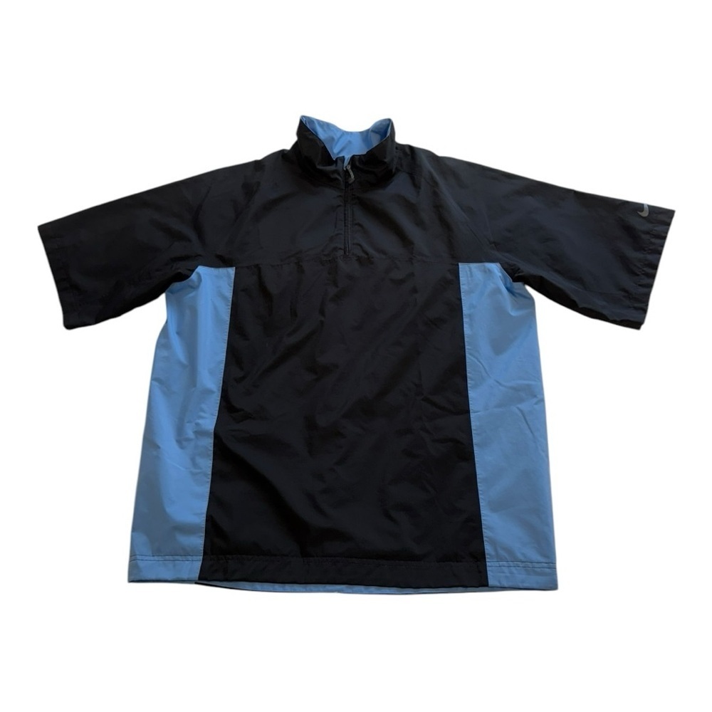Nike Golf STORM-FIT Men’s Blue Black Short Sleeve Half-Zip Jacket Size - Medium